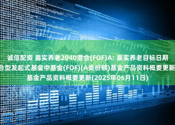 诚信配资 嘉实养老2040混合(FOF)A: 嘉实养老目标日期2040五年持有期混合型发起式基金中基金(FOF)(A类份额)基金产品资料概要更新(2025年06月11日)